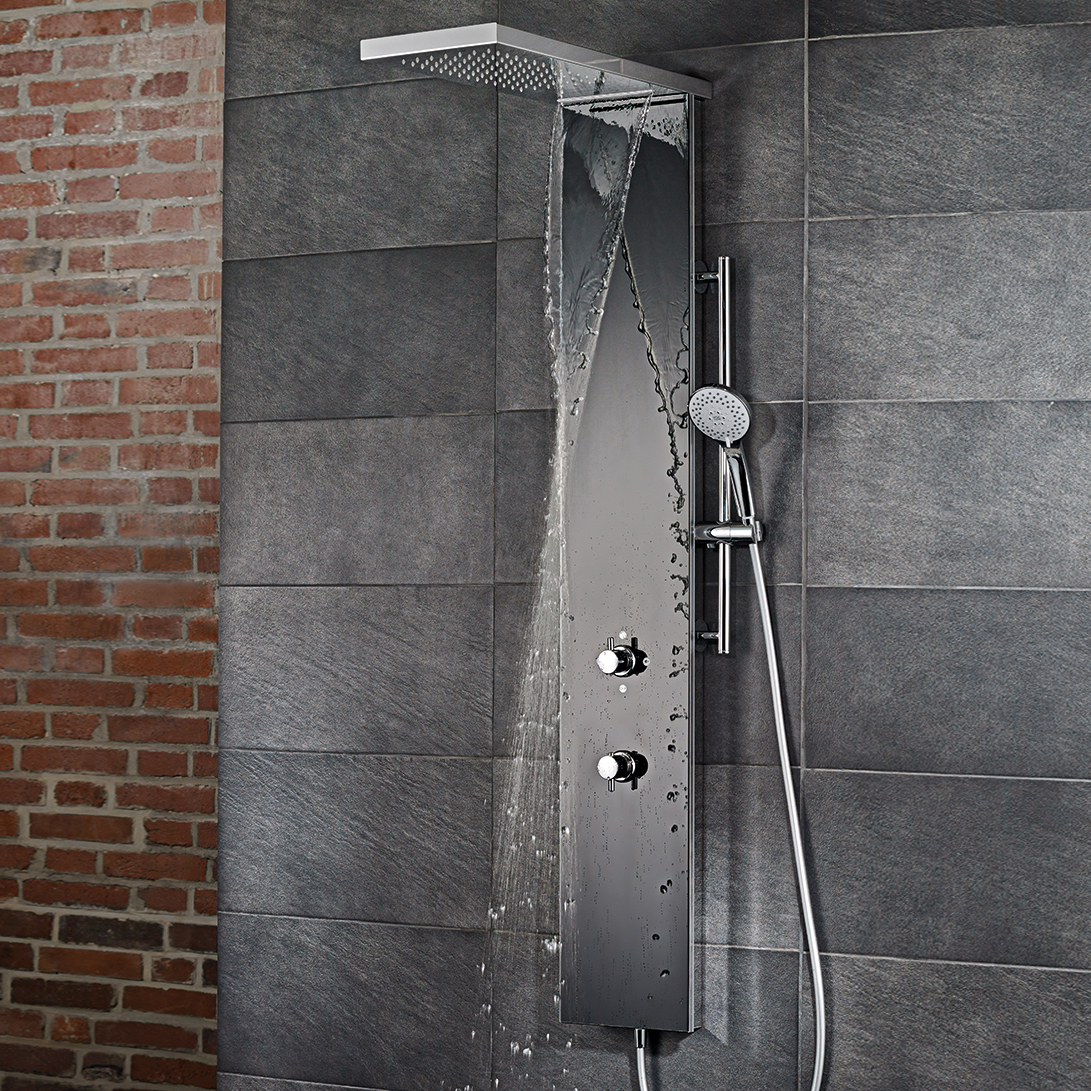 Showerpanel Lavida Plus with rain Head and dousing